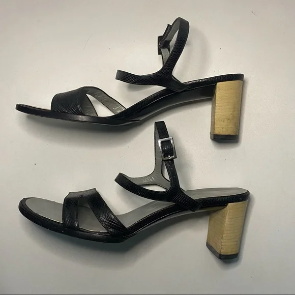 Gucci Black Block Heel Ankle Strap Sandal - Picture 9 of 16